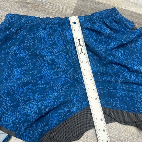 Lululemon Pace Breaker Blue Black Mens M Swift Ultra Quick Dry Active Short - Picture 6 of 11